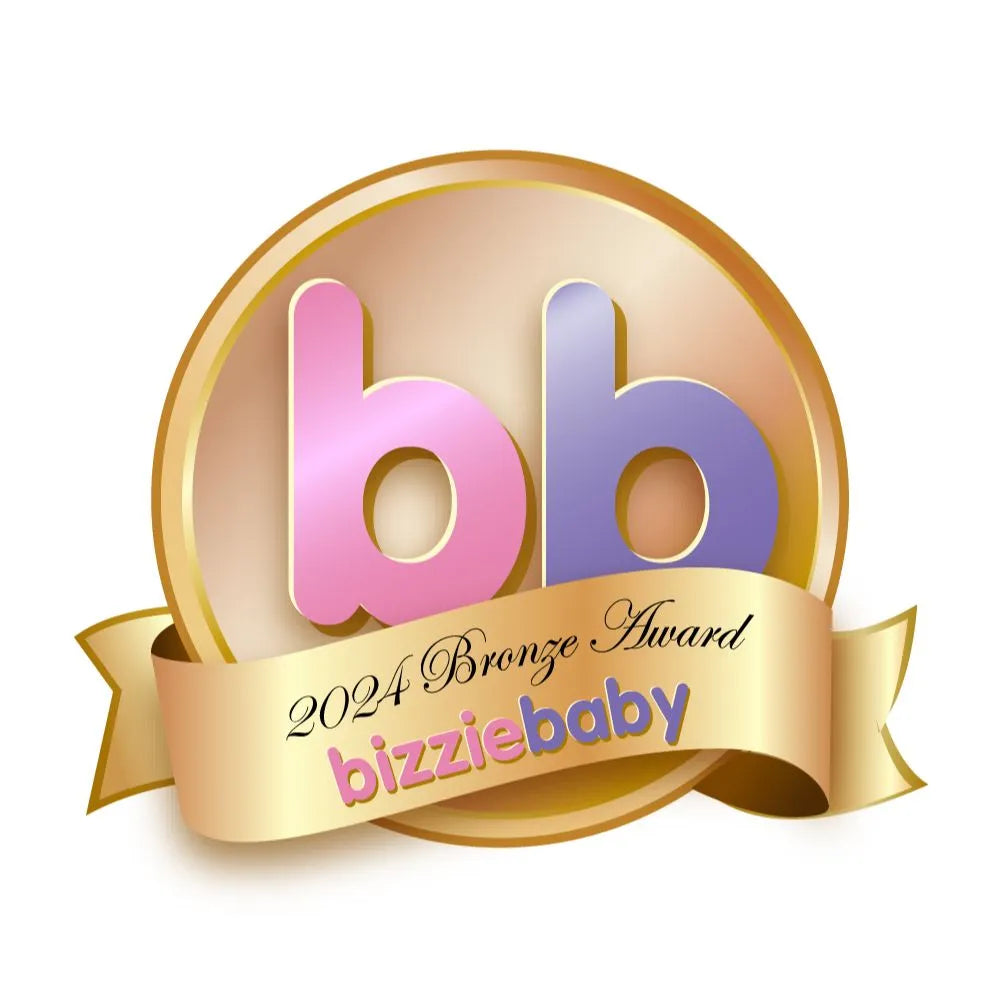 Bizziebaby 2024 branze award logo showing Learning resources Brainometry award