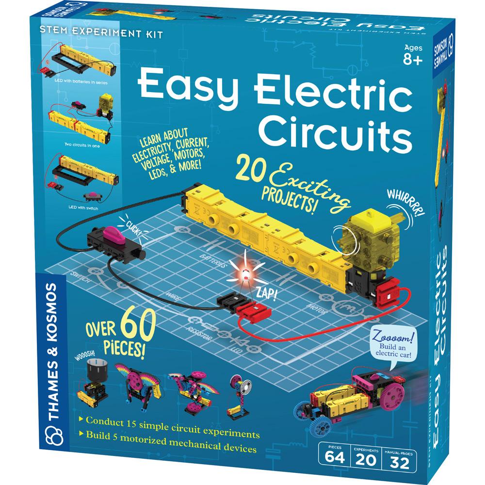 Thames & Kosmos Easy Electric Circuits kit. Build 20 circuits and motorized models for hands-on STEM learning, perfect for kids ages 8+.