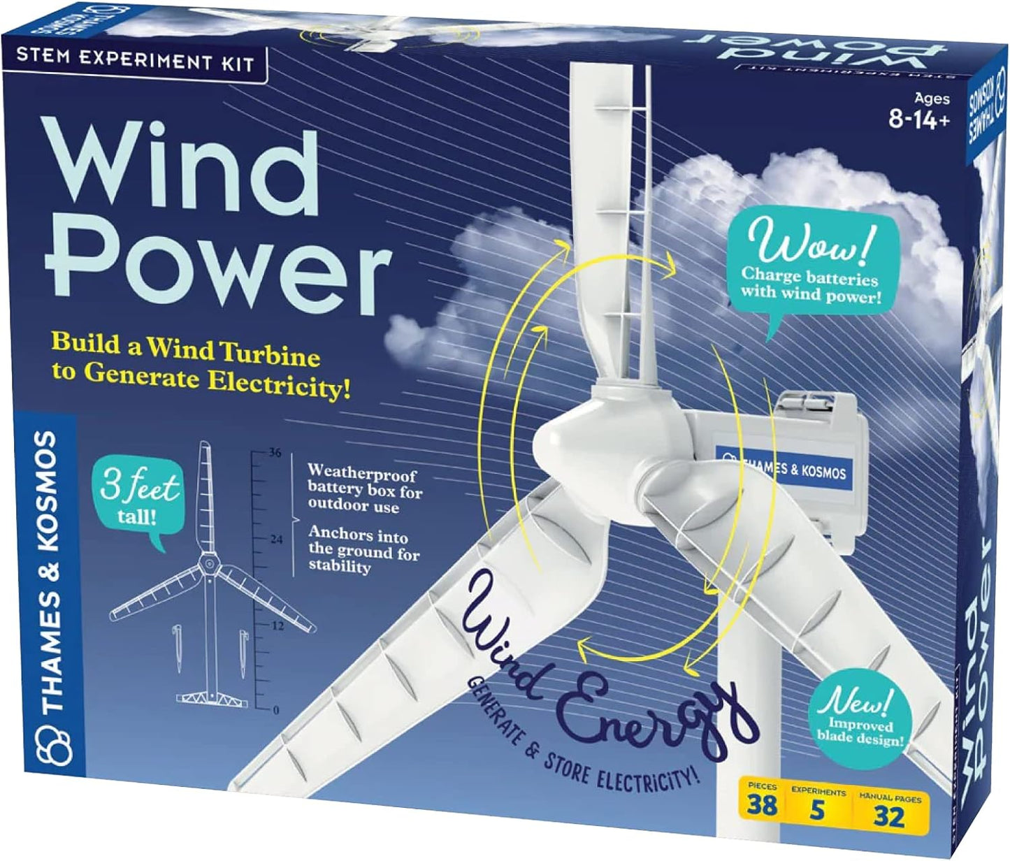 Thames & Kosmos Wind Power kit. Build a turbine, generate electricity, and explore renewable energy through hands-on STEM learning.