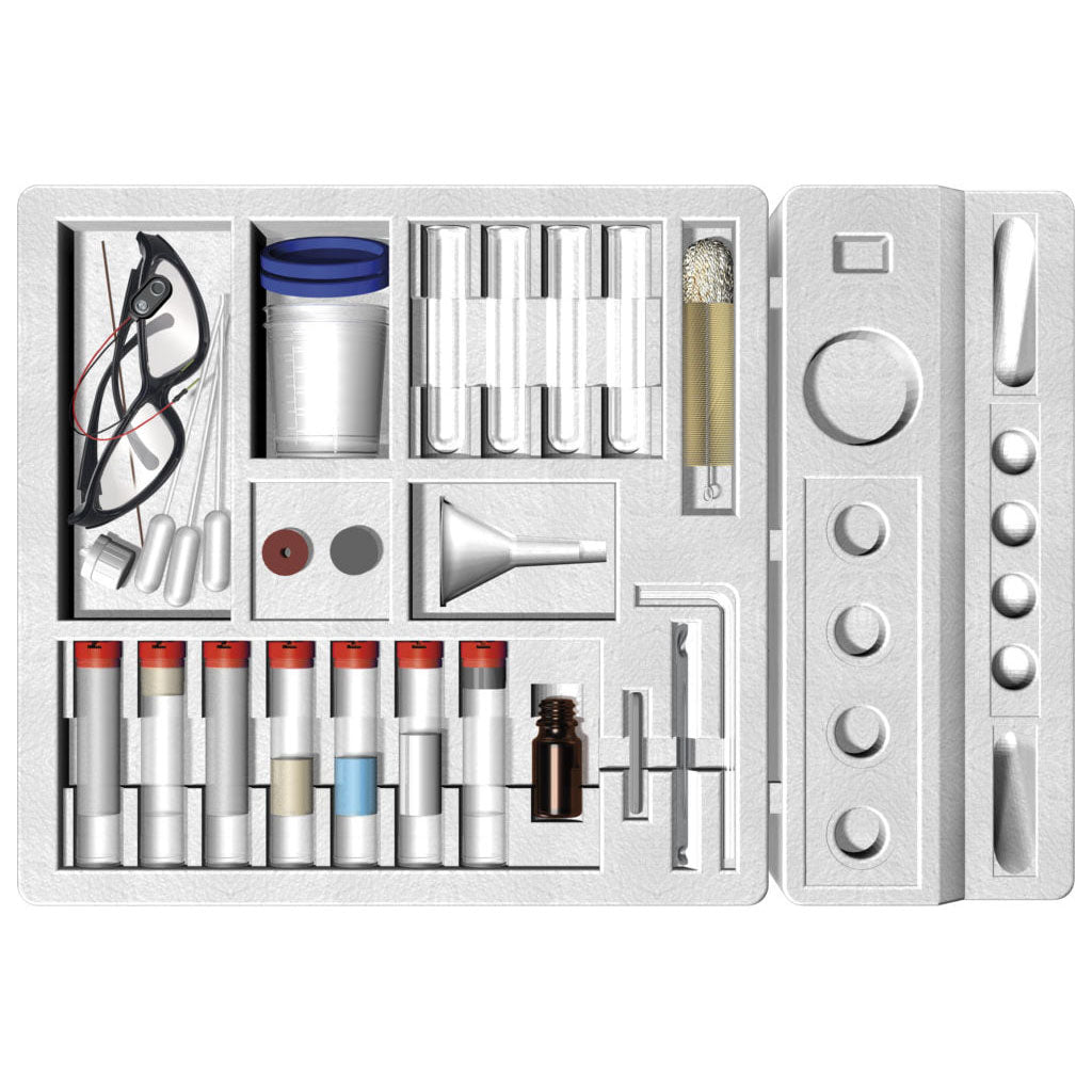 Thames & Kosmos Chemistry C1000 Set contents. Includes lab equipment, chemicals, and a full-color experiment manual for hands-on STEM learning.