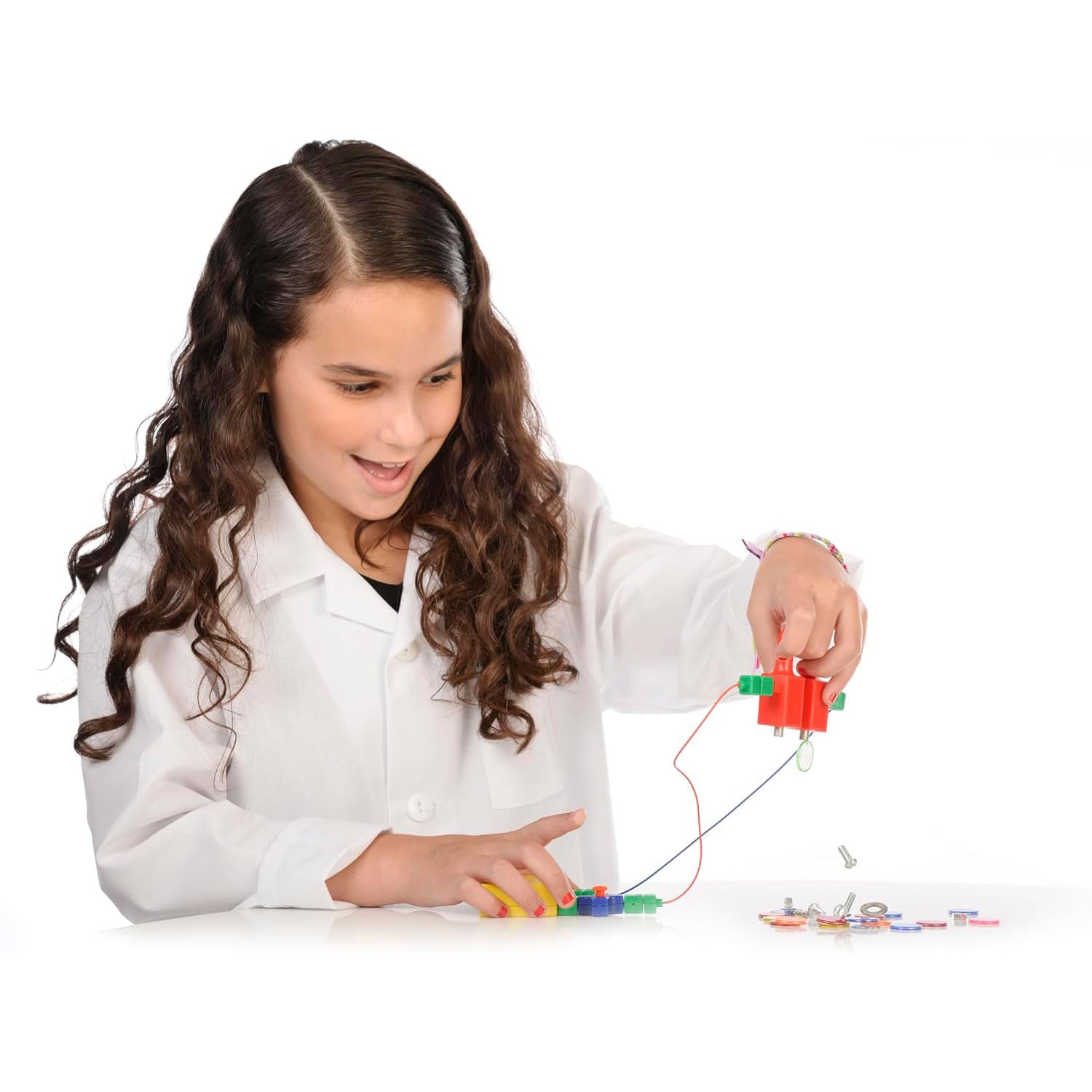 Experimenting with electrical circuits with the Thames & Kosmos electricity & magentism STEM set